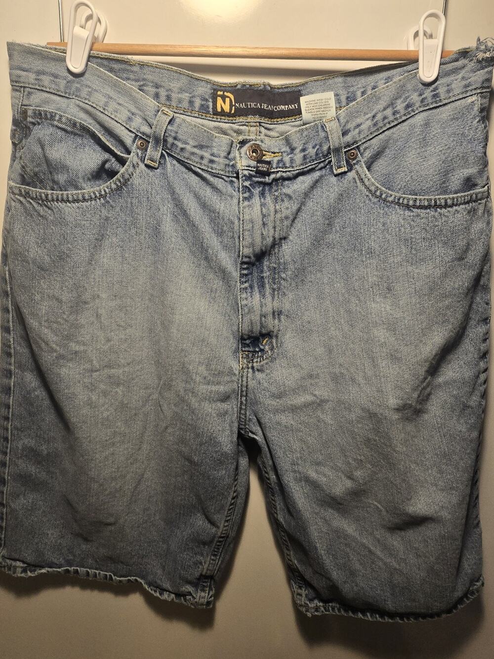 Nautica Jeans Company Shorts Mens Sz 36 Blue Denim Retro Y2K Vtg 90's Jorts